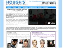 Tablet Screenshot of davidhoughhairpieces.co.uk